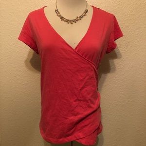 Guess Pink Wrap Shirt Size Large